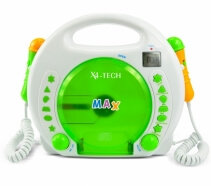 Karaoke copii Bobby Joey X4-TECH cu acumulator 2 Microfoane Stickere Difuzoare stereo