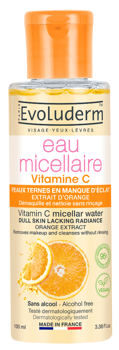 Apa micelara pentru demachere cu Vitamina C, 100ml, Evoluderm