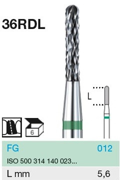 Freza de taiat coroane 36RDL