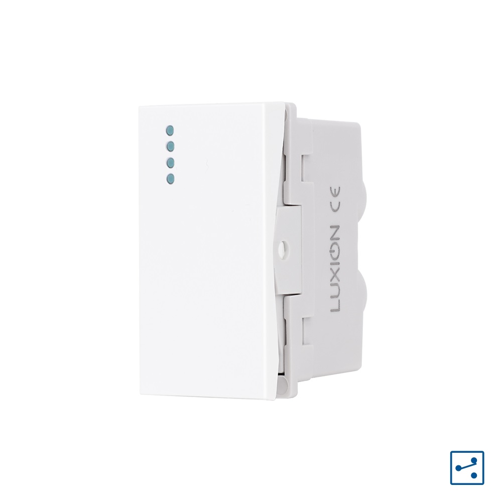 Modul Intrerupator Simplu Cap-Cruce Mecanic 1M LUXION, Standard Italian
