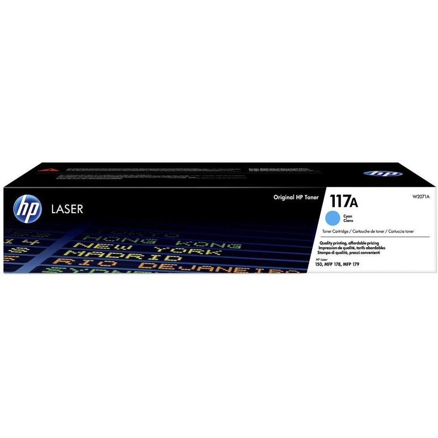 CARTUS TONER NR. 117A CYAN W2071A 0.7K ORIGINAL HP COLOR LASER MFP 179FNW
