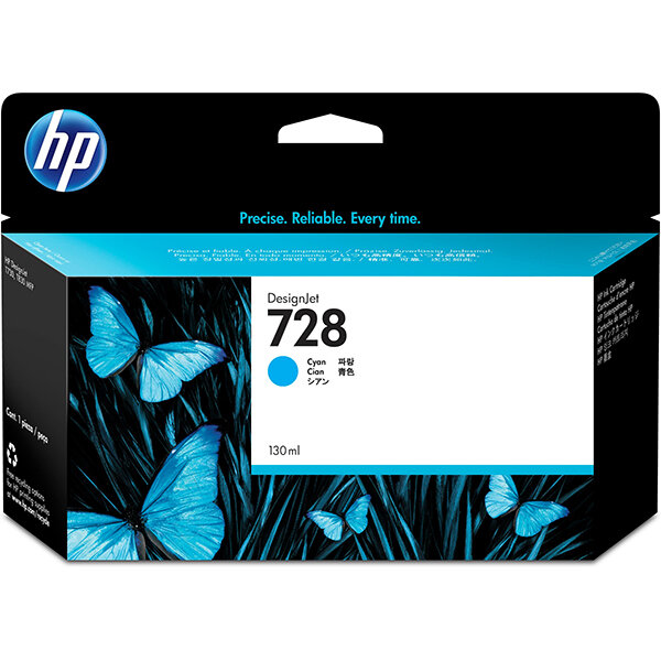 CARTUS CYAN NR.728 F9J67A 130ML ORIGINAL HP DESIGNJET T730