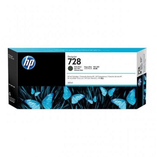 CARTUS MATTE BLACK NR.728 F9J68A 300ML ORIGINAL HP DESIGNJET T730