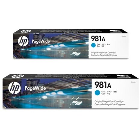 CARTUS CYAN NR.981A J3M68A ORIGINAL HP PAGEWIDE ENTERPRISE 556DN