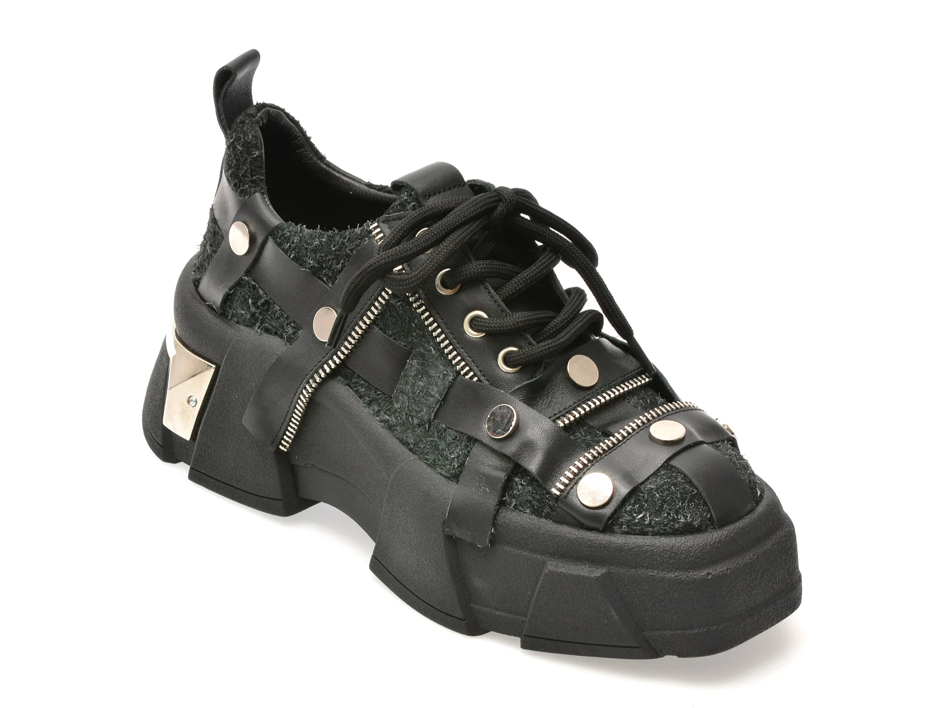 Pantofi sport GRYXX negri, 431031, din piele naturala