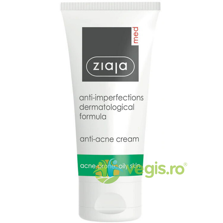 Crema Antibacteriana pentru Acnee si Piele Grasa Ziaja Med 50ml