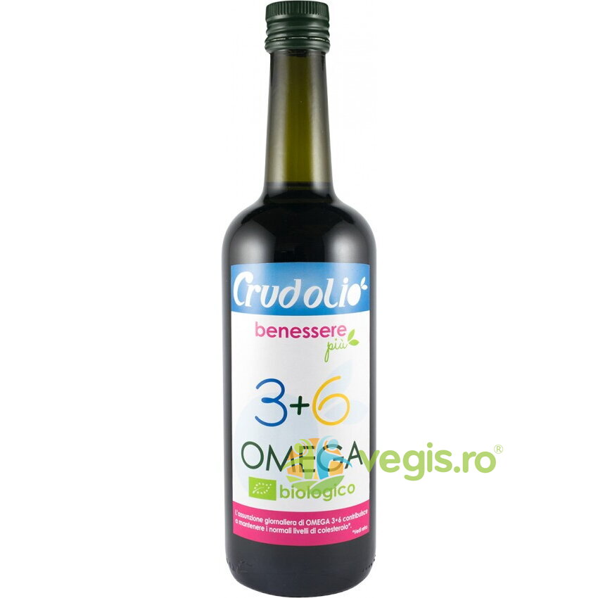 Ulei Omega 3-6 Crudolio Ecologic/Bio 750ml