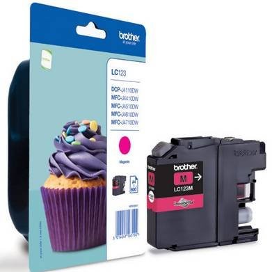 Toner inkjet LC123 Magenta, 600 pagini