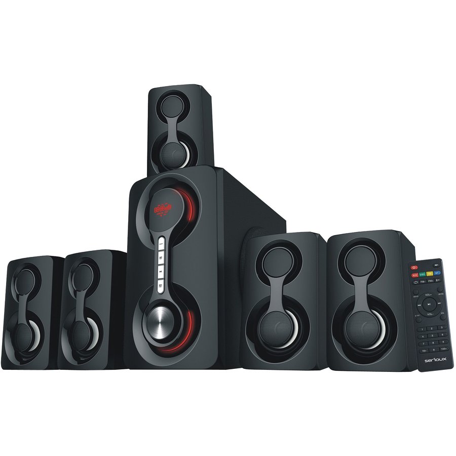 Sistem Audio 5.1 SoundRise 51105W Bluetooth Putere 105W Negru