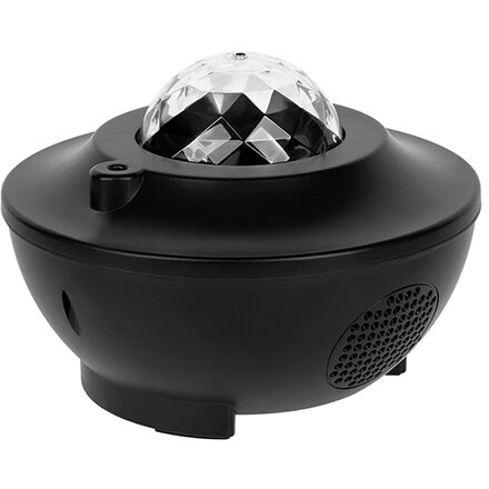 Boxa Bluetooth cu Proiector LED ZAR0557 Putere 3W Temporizator Oprire Automata Telecomanda Negru