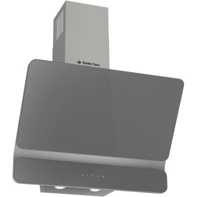 Hota Decorativa Dual Plane Grey 60cm 1 Motor Tubo Putere Absorbtie 400m3/h Metal Gri