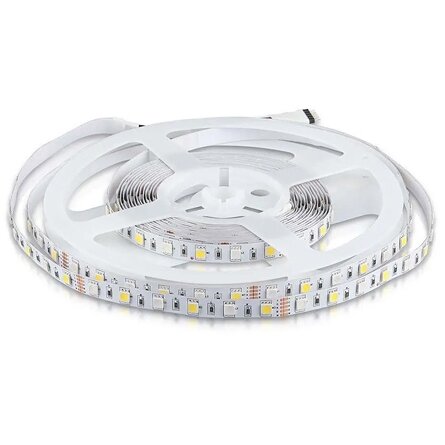 Banda LED SMD5050 60LED/M IP20 5M RGB + Alb Rece