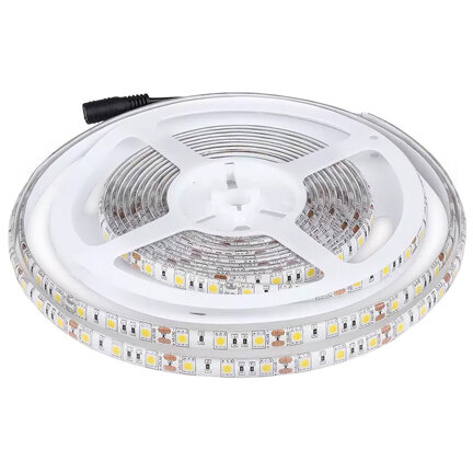 Banda LED SMD5050 60LED/M 6400K IP65 5M Lumina Rece