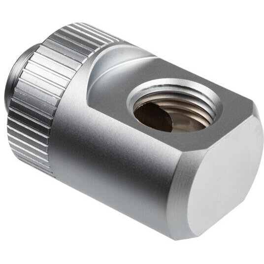 Adaptor Racirea Apa Quantum Torque T-Splitter G1/4inch Male 2x G1/4inch Female Argintiu