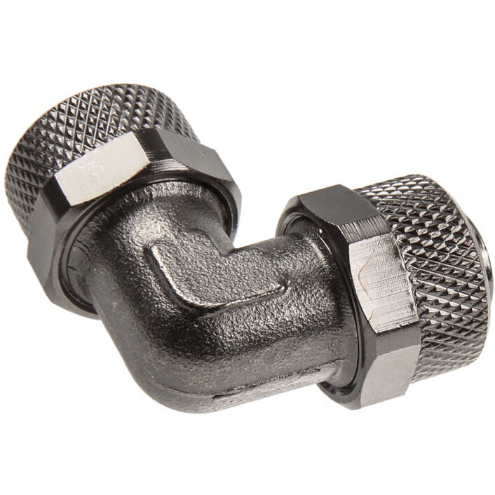 Adaptor Racirea Apa 90 Grade 13/10mm Nichel Negru