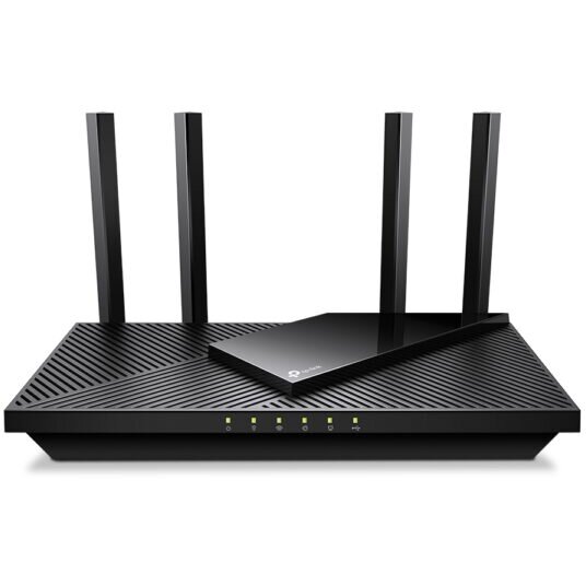 Router Wireless Archer AX55 Pro AX3000 3000Mbps 1x2.5 Gbps WAN/LAN 1xGigabit WAN 3x Gigabit LAN 1xUSB 3.0 2.4Ghz/5Ghz Dual Band WI-FI Negru