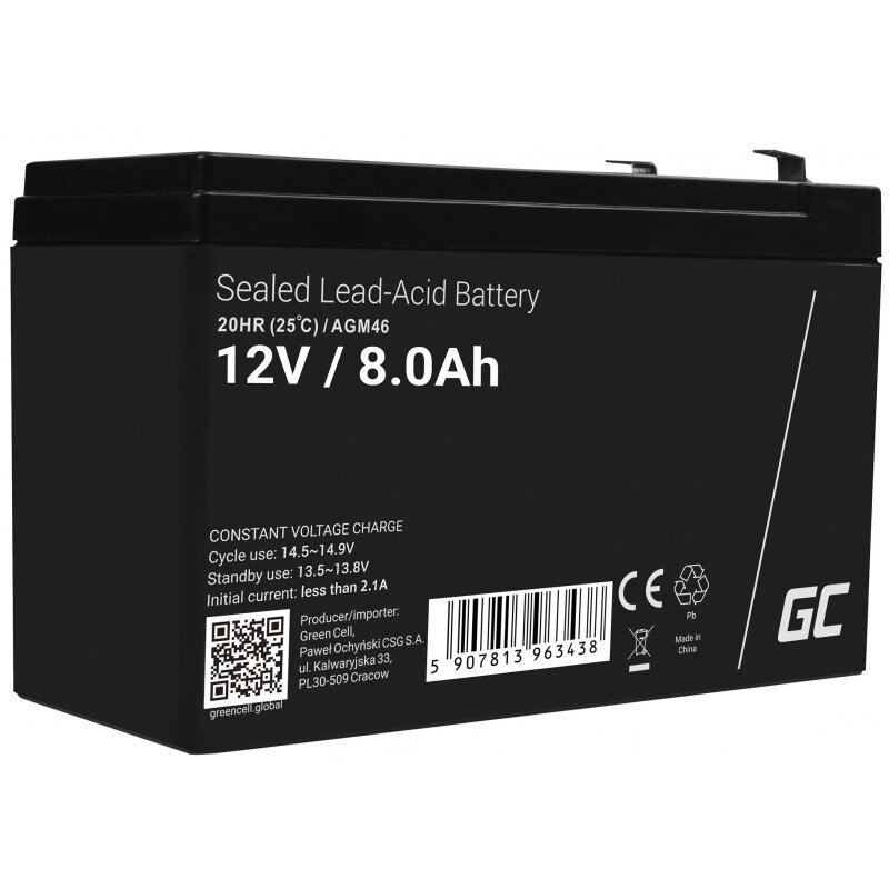 Baterie AGM46 Reincarcabila VRLA 8000mAh 12V Negru