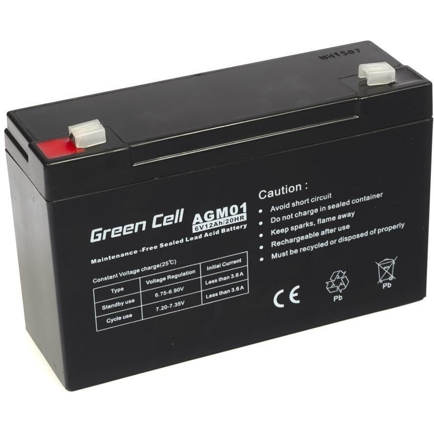 Baterie AGM 6V 12Ah VRLA Negru