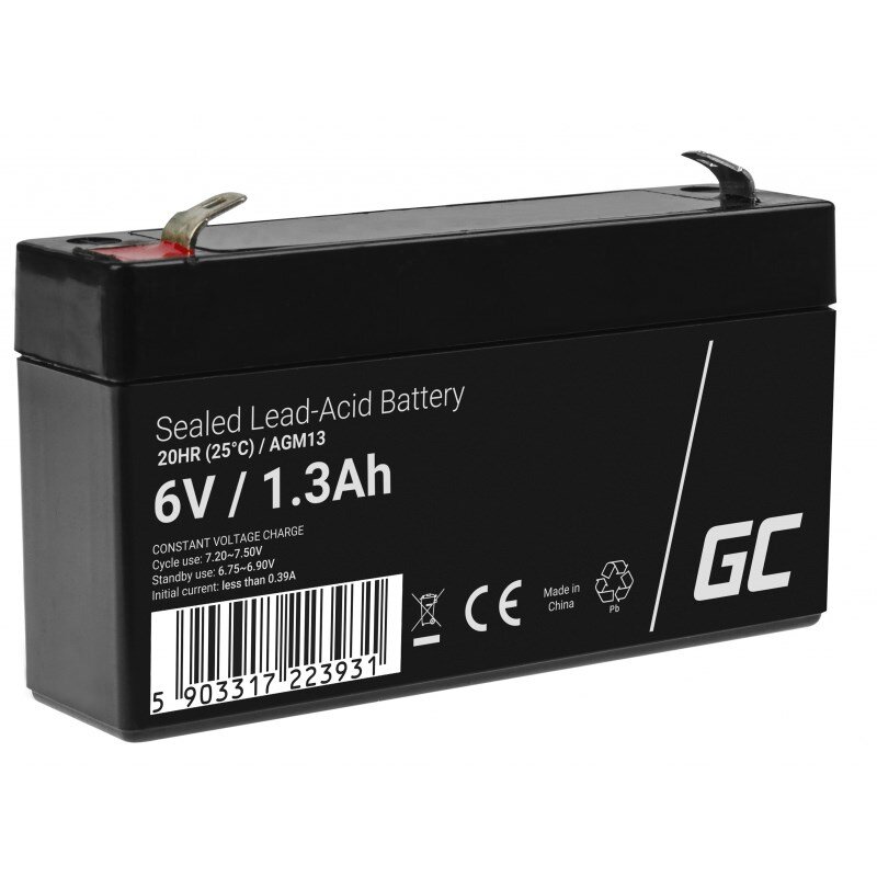 Baterie AGM13 UPS VRLA) 6V 1.3Ah Negru