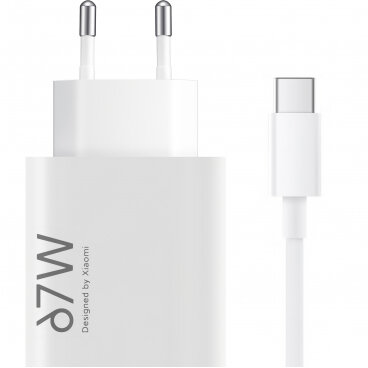 Incarcator Cablu USB-C 67W 6.2A 1 x USB-A Alb