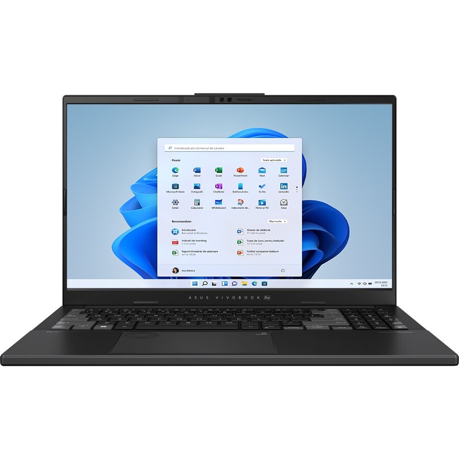 Laptop Vivobook Pro 3K 15.6 inch Intel Core Ultra 9 24GB 1TB PCIe RTX 4050 Windows 11 Pro Black