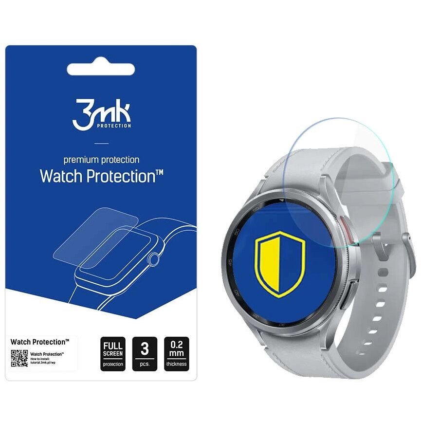 Accesoriu smartwatch Watch Protection FlexibleGlass Lite compatibila cu Samsung Galaxy Watch 6 Classic 43mm, Transparent