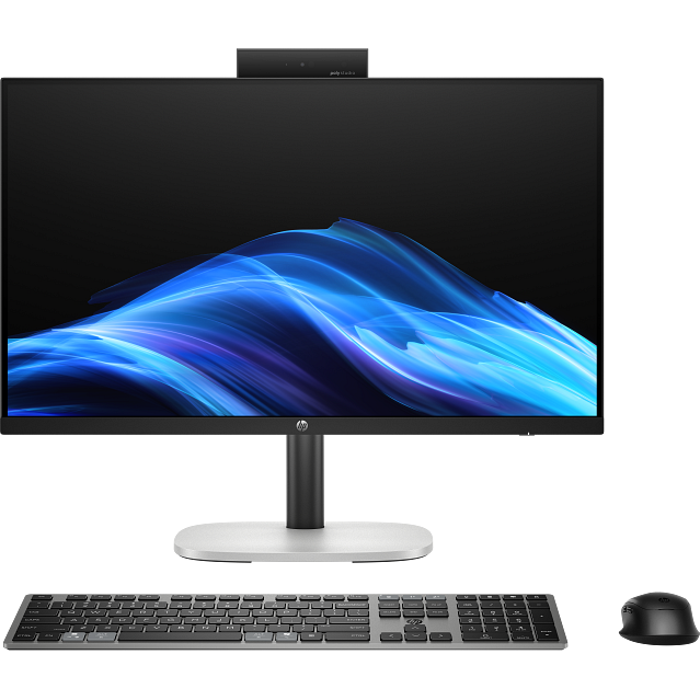 Sistem All in One ProStudio 4 G1i FHD 23.8inch Intel Core Ultra 5 225T 16GB 512GB SSD Windows 11 Pro Black Silver