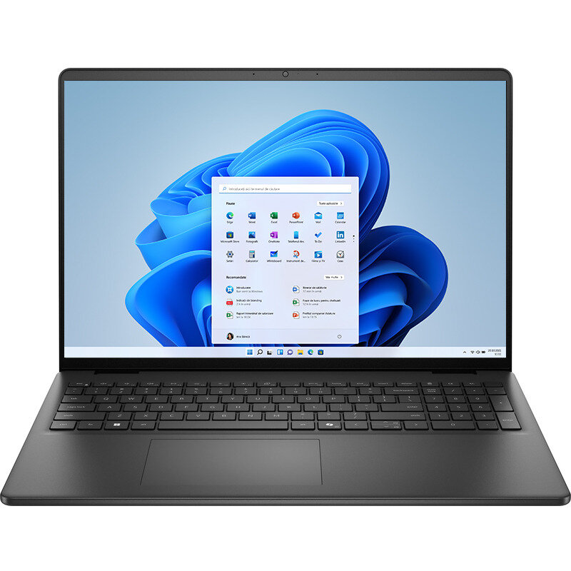Laptop DC16250 16 inch FHD+ Intel Core 5 120U 16GB DDR5 512GB SSD FGP Windows 11 Pro 3Yr ProS Carbon Black