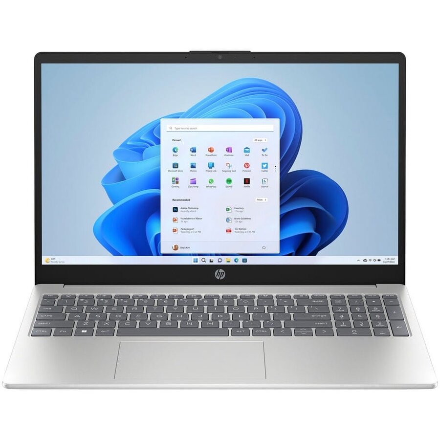 Laptop 15-fc FHD 15.6 inch AMD Ryzen 7 5825U 16GB 512GB SSD Windows 11 Home Silver