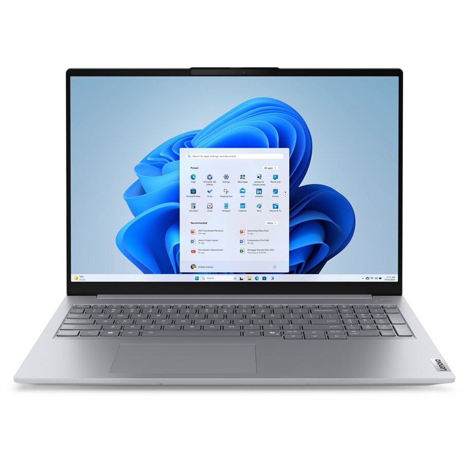 Laptop ThinkBook 16G8 IRL Intel Core 5 210H 40.6 cm (16) WUXGA 16 GB DDR5-SDRAM 512 GB SSD Wi-Fi 6E (802.11ax) English Grey