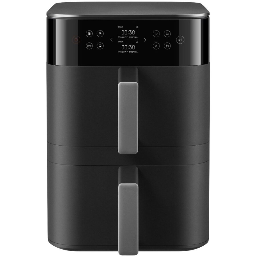 Air Fryer Smart Double Stack 12L Stand-Alone 2800W Aer Cald Black