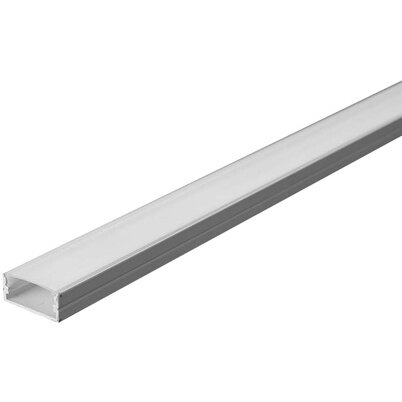 Profil Aluminiu pentru Benzi LED 2m 17.4mm x 7mm Alb Mat