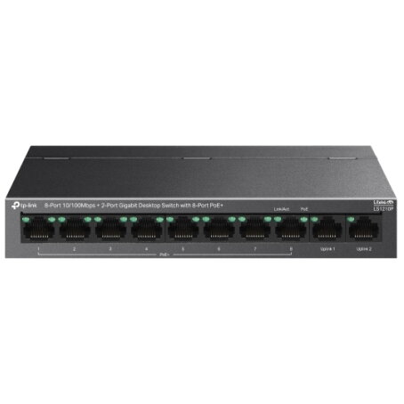Switch 8P Gigabit PoE Unmanaged Negru