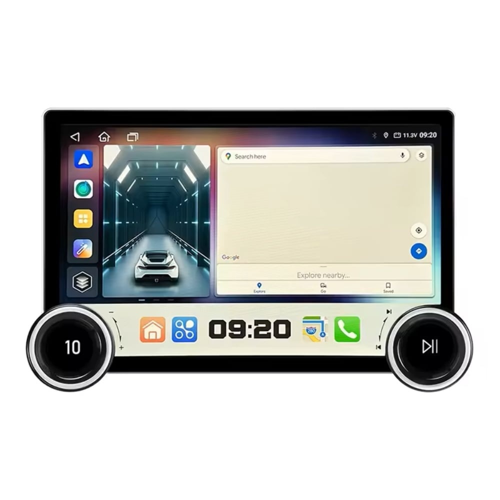 Navigatie dedicata cu Android VW Golf Plus 2004 - 2014, 4GB RAM, Radio GPS Dual Zone, Display 2K QLED 11.8" Touchscreen, Internet Wi-Fi si slot SIM 4G, Bluetooth, MirrorLink, USB
