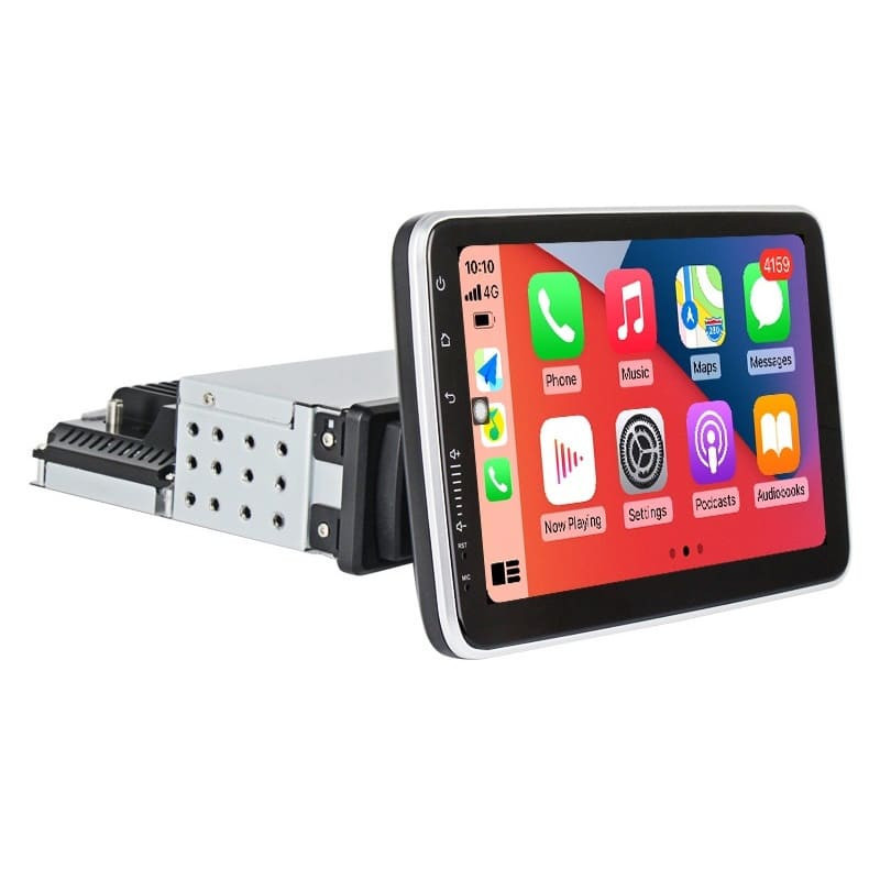 Navigatie universala 1DIN cu Android, 4GB RAM, Radio GPS Dual Zone, Display HD IPS 10" reglabil 360 grade, Internet Wi-Fi si slot SIM 4G, Bluetooth, MirrorLink, USB