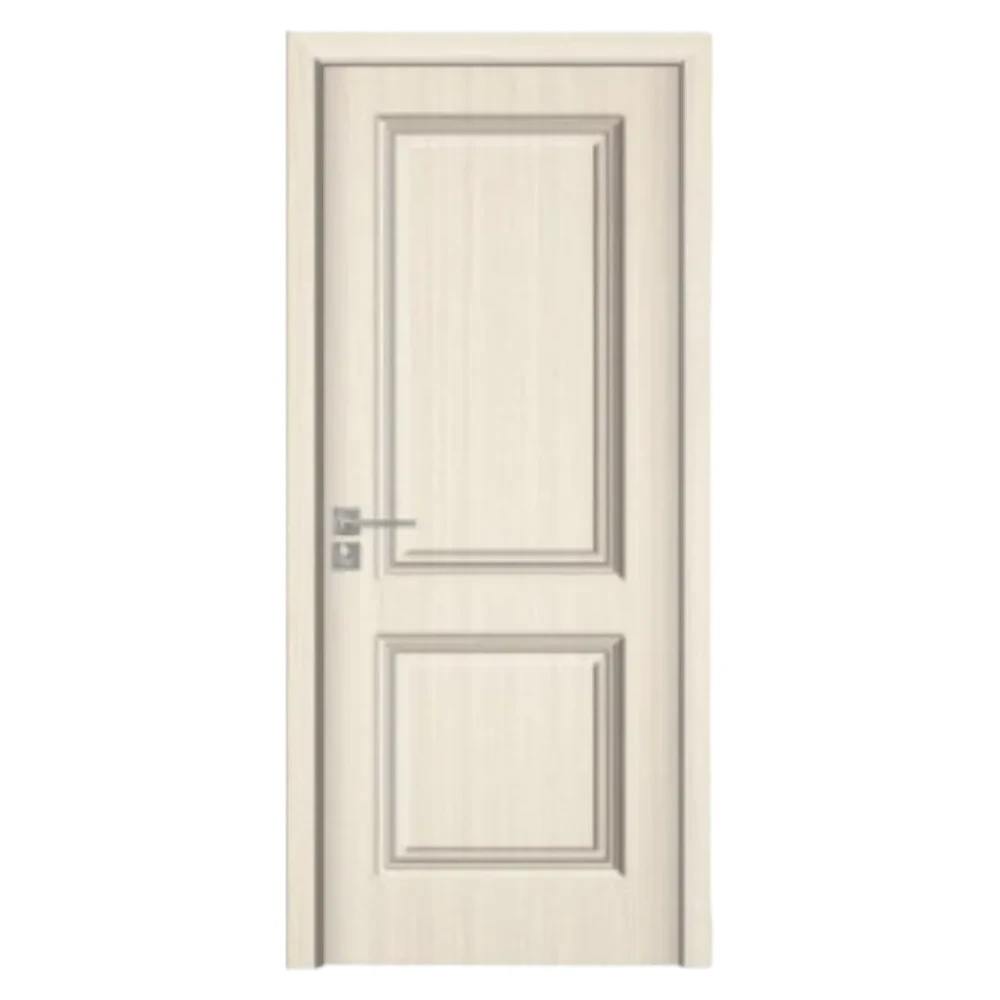 Usa Interior din MDF Novo Doors ND09 LUX PREMIUM, Cadru din Lemn Masiv, KIT COMPLET, Toc Reglabil de 10 CM INCLUS, Plinta pe Ambele Parti (Culoare: Crem, Dimensiune: 60 cm, Toc: Reglabil 10 cm, Maner: Patrat auriu inchidere magnetica)