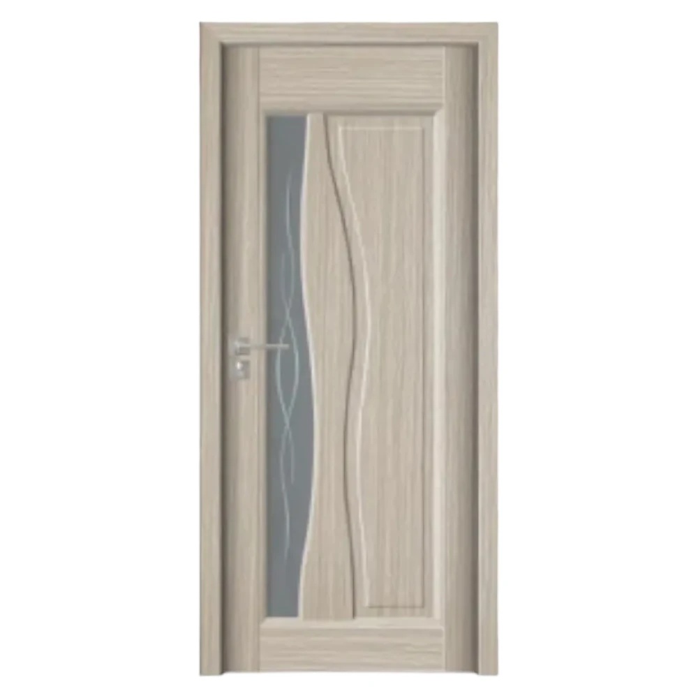Usa Interior din MDF Novo Doors ND07 LUX PREMIUM, Cadru din Lemn Masiv, KIT COMPLET, Toc Reglabil de 10 CM INCLUS, Plinta pe Ambele Parti (Culoare: Gri, Dimensiune: 60 cm, Toc: Reglabil 30 cm, Maner: Patrat auriu inchidere magnetica)