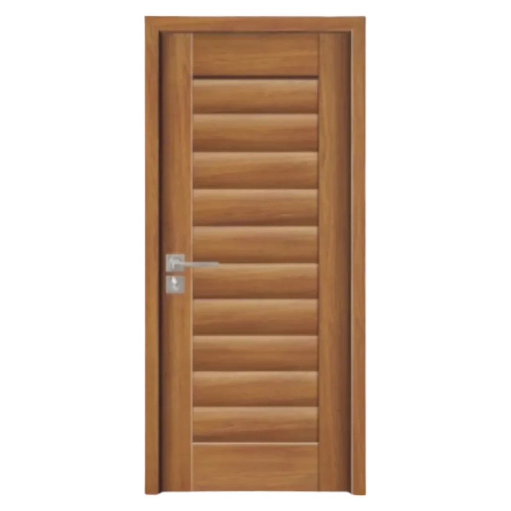 Usa Interior din MDF Novo Doors ND01 LUX PREMIUM, Cadru din Lemn Masiv, KIT COMPLET, Toc Reglabil de 10 CM INCLUS, Plinta pe Ambele Parti (Culoare: Stejar Auriu, Dimensiune: 60 cm, Toc: Reglabil 10 cm, Maner: Patrat auriu inchidere magnetica)