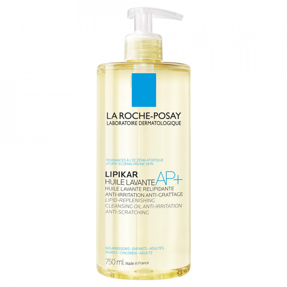 Ulei de spalare hidratant pentru pielea uscata cu tendinta atopica Lipikar AP+, La Roche-Posay (Concentratie: de baie, Gramaj: 750 ml)
