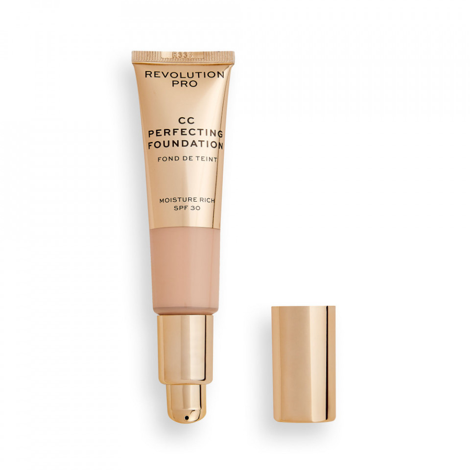 Fond de ten Makeup Revolution Pro CC Perfecting Spf 30 (Concentratie: Fond de ten, Gramaj: 26 ml, Nuanta fond de ten: F3)