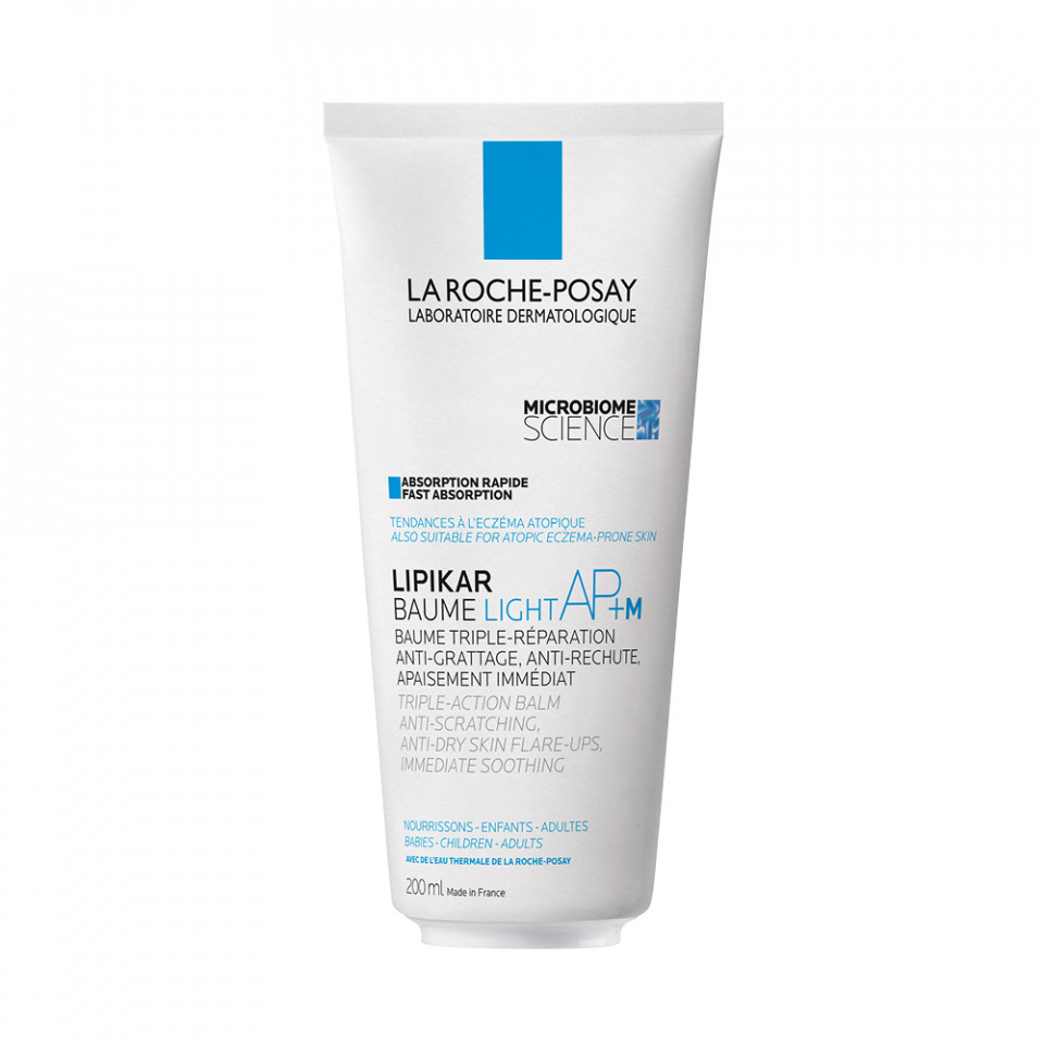 Balsam cu tripla actiune impotriva puseurilor de uscaciune a pielii La Roche-Posay Lipikar Baume Light AP+M (Concentratie: Balsam, Gramaj: 200 ml)