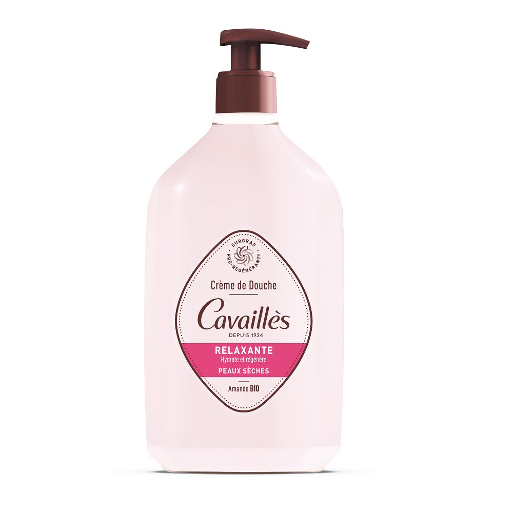 Crema de dus relaxanta cu unt de migdale si extarct de trandafir, Roge Cavailles (Gramaj: 750 ml, Concentratie: de dus)