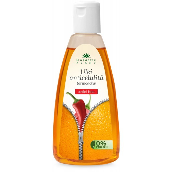 Ulei anticelulita termoactiv cu extract de ardei iute Cosmetic Plant (Concentratie: Gramaj: 200 ml)