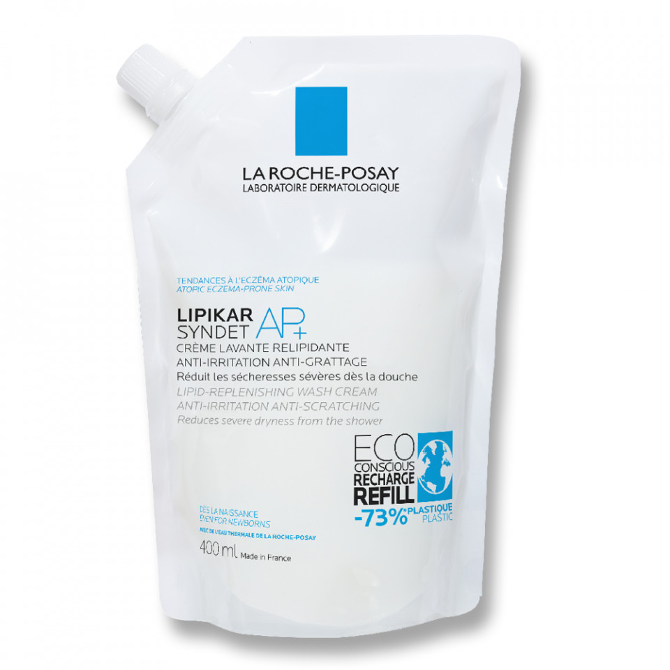 Crema de spalare relipidanta Lipikar Syndet AP+ La Roche-Posay (Concentratie: pentru curatare, Gramaj: 400 ml Rezerva )