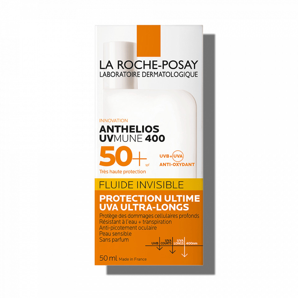 Fluid invizibil fara parfum pentru protectie solara La Roche-Posay Anthelios UV-MUNE, SPF 50+, ml