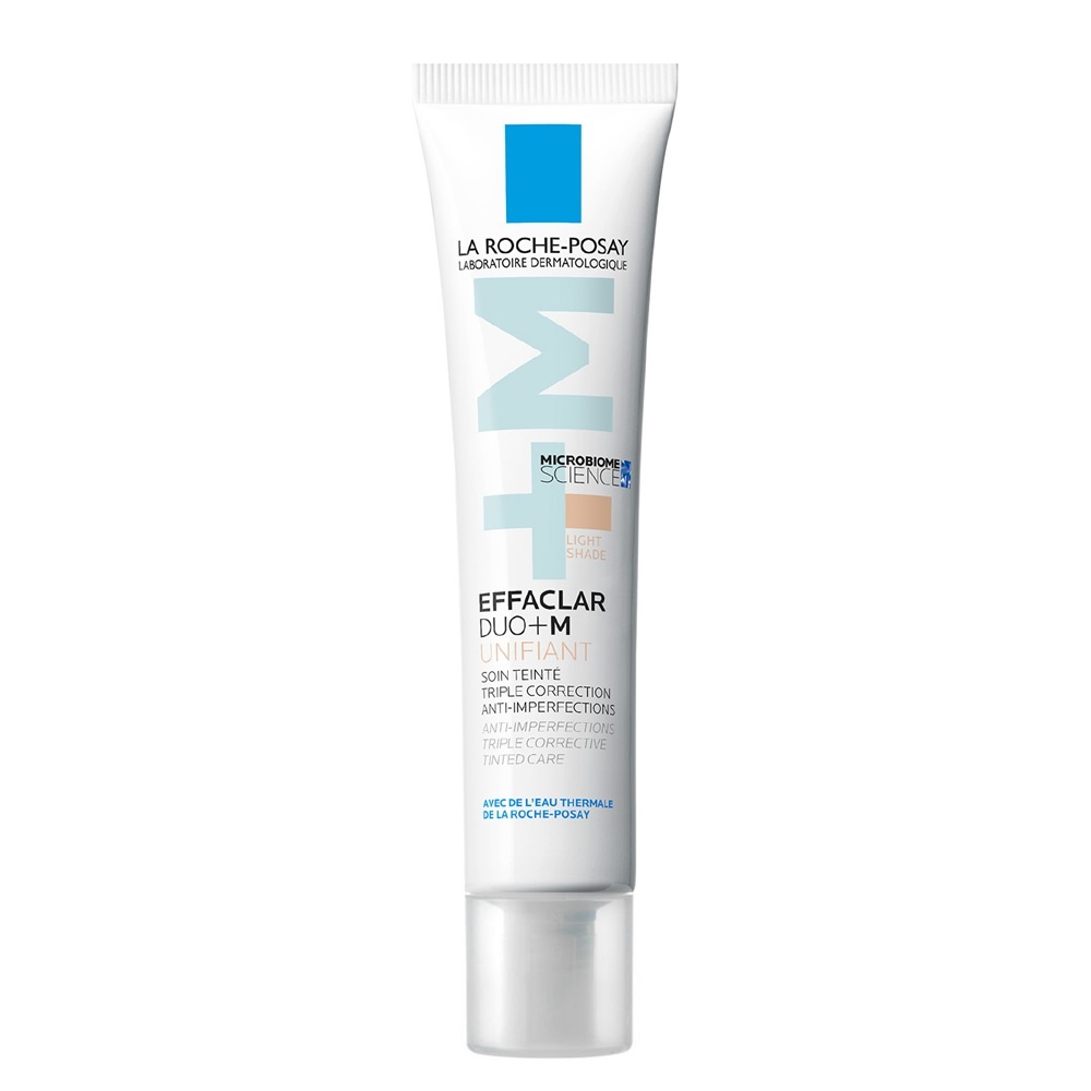 Gel-crema anti-imperfectiuni cu pigment de culoare, Nuanta Light,t Effaclar Duo+M La Roche-Posay, 40 ml (Concentratie: Crema, Gramaj: 40 ml, Nuanta fond de ten: Medium)