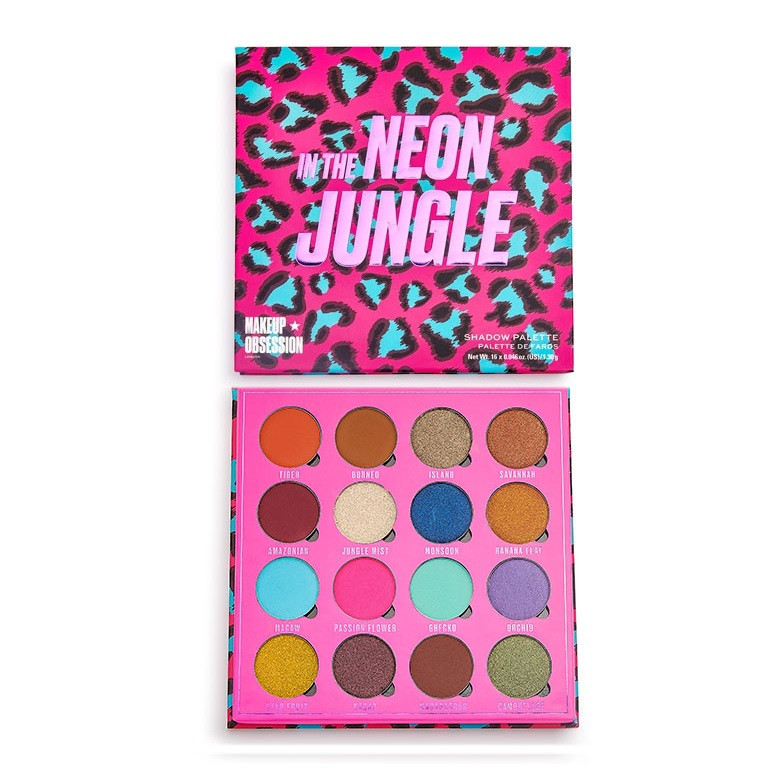 Paleta de farduri Makeup Revolution London Obsession (Concentratie: Trusa de farduri, Gramaj: 20,8 g, Nuanta fard: In the Neon Jungle)