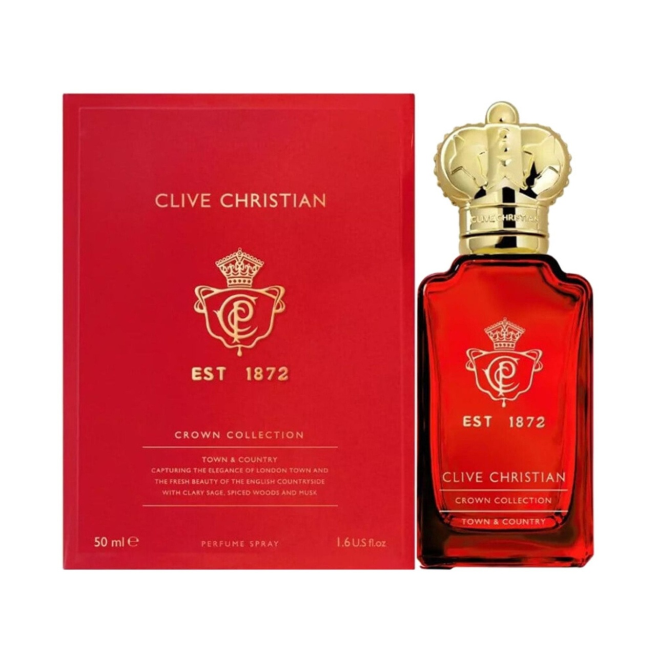 Clive Christian Crown Collection Town & Country Parfum, Unisex, 50 ml (Gramaj: 50 ml)