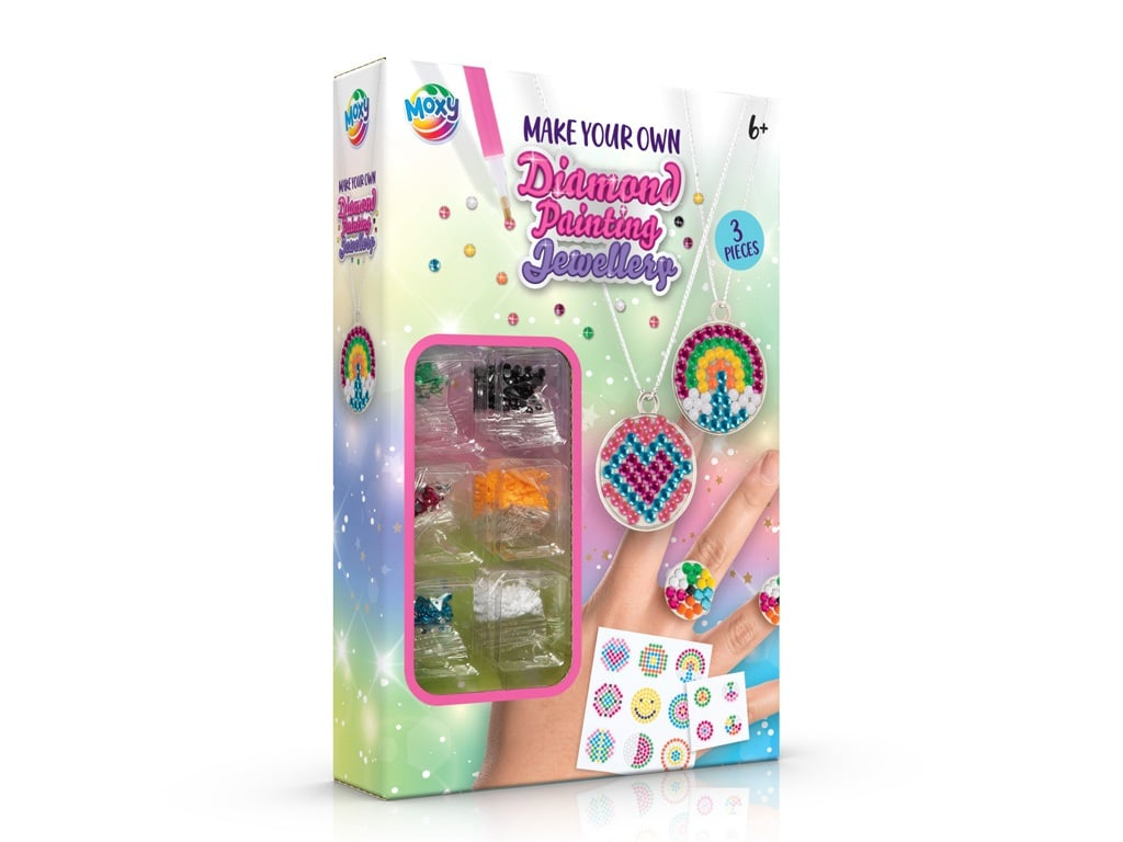 Set creativ DIY, Set 3 bijuterii, diamond painting