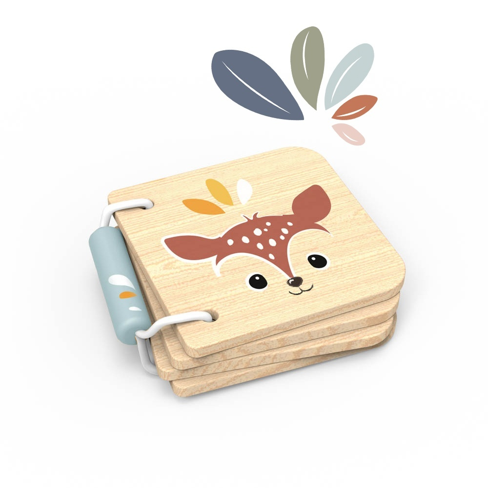 Carticica din lemn pentru bebelusi, Speedy Monkey